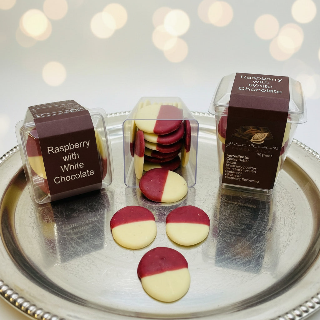 Raspberry and White Duo